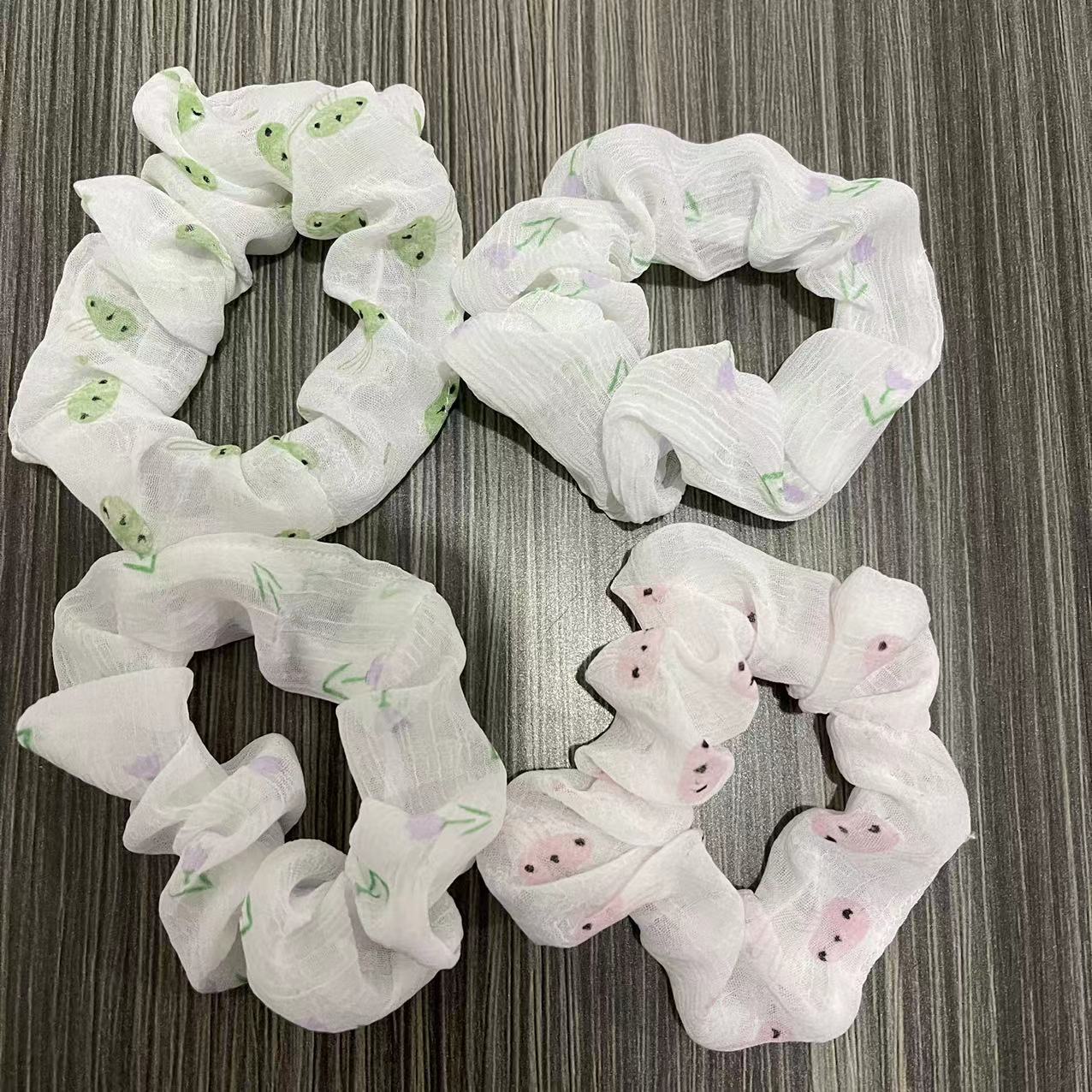 Meatball head, pig intestine hair tie, Instagram influencer, Korean simple and elegant style, large intestine hair tie, hair band headwear for women pic 5