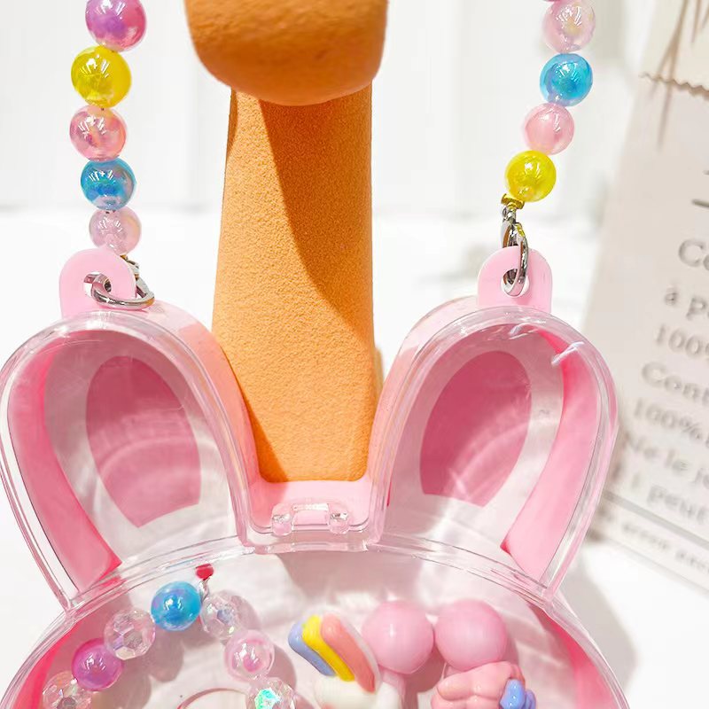 新品手提首饰盒卡通套装公主发饰组合手链戒指皮筋发夹女童礼物详情6