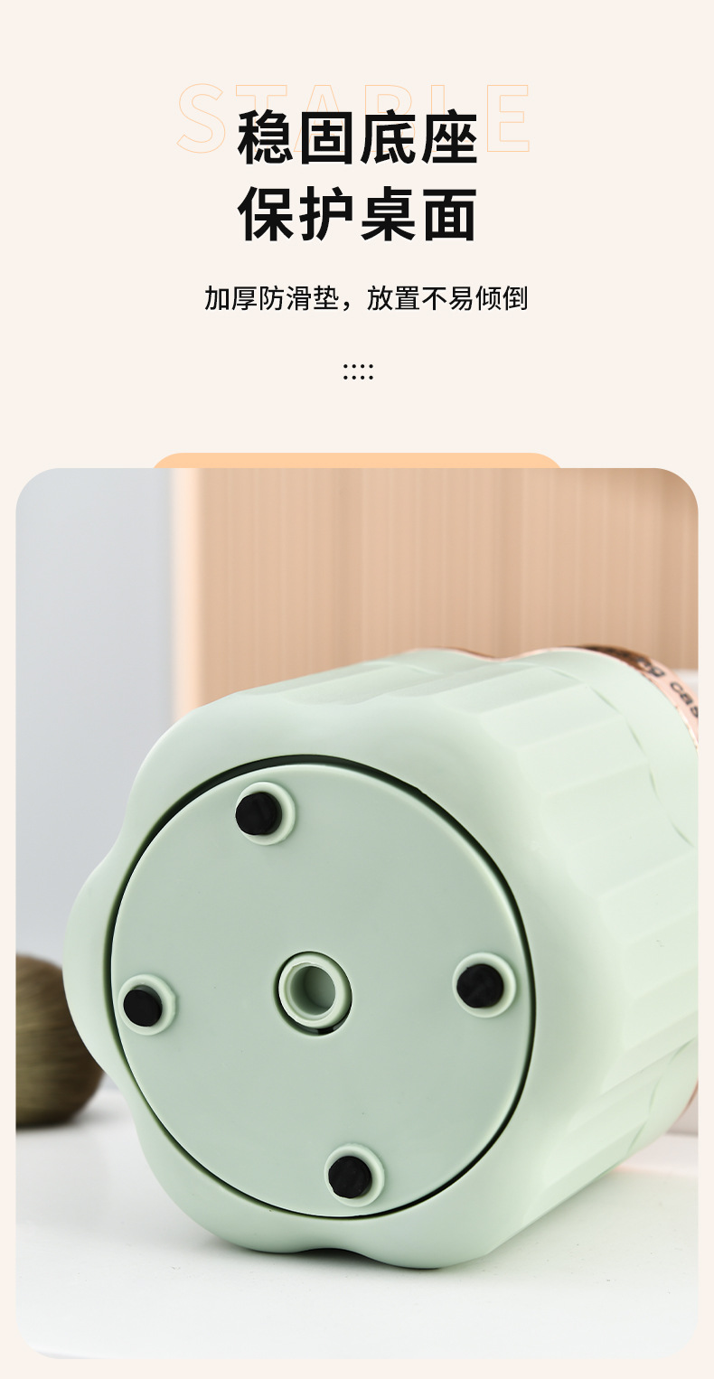 化妆刷 收纳筒散粉刷收纳盒桌面便携装眼影眉笔口红遮瑕刷子笔筒详情15