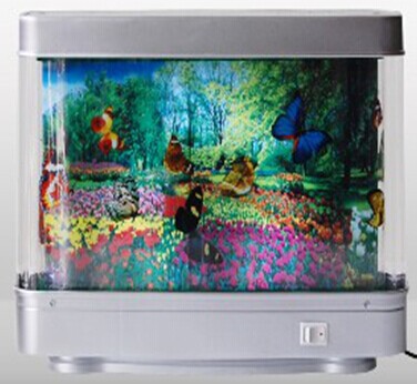 Mini electronic aquarium light fish tank landscape creative plug-in fish tank sea view light fish painting Light fish artist home decoration pic 17