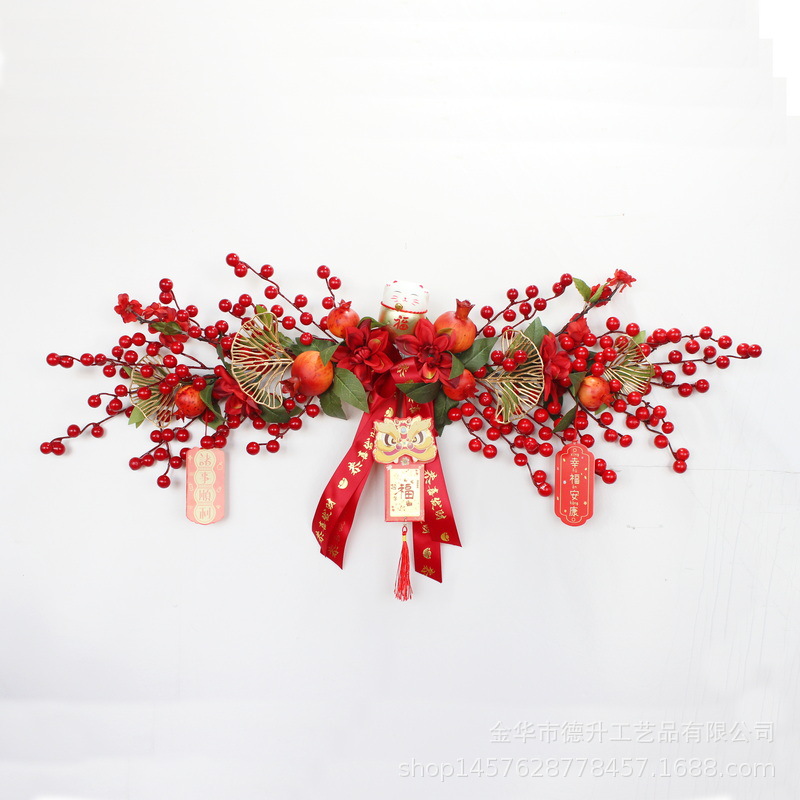 New Year decorations, festive wall-hung gifts, Lantern Festival housewarming items, Spring Festival wall decorations, New Year ornaments pic 1