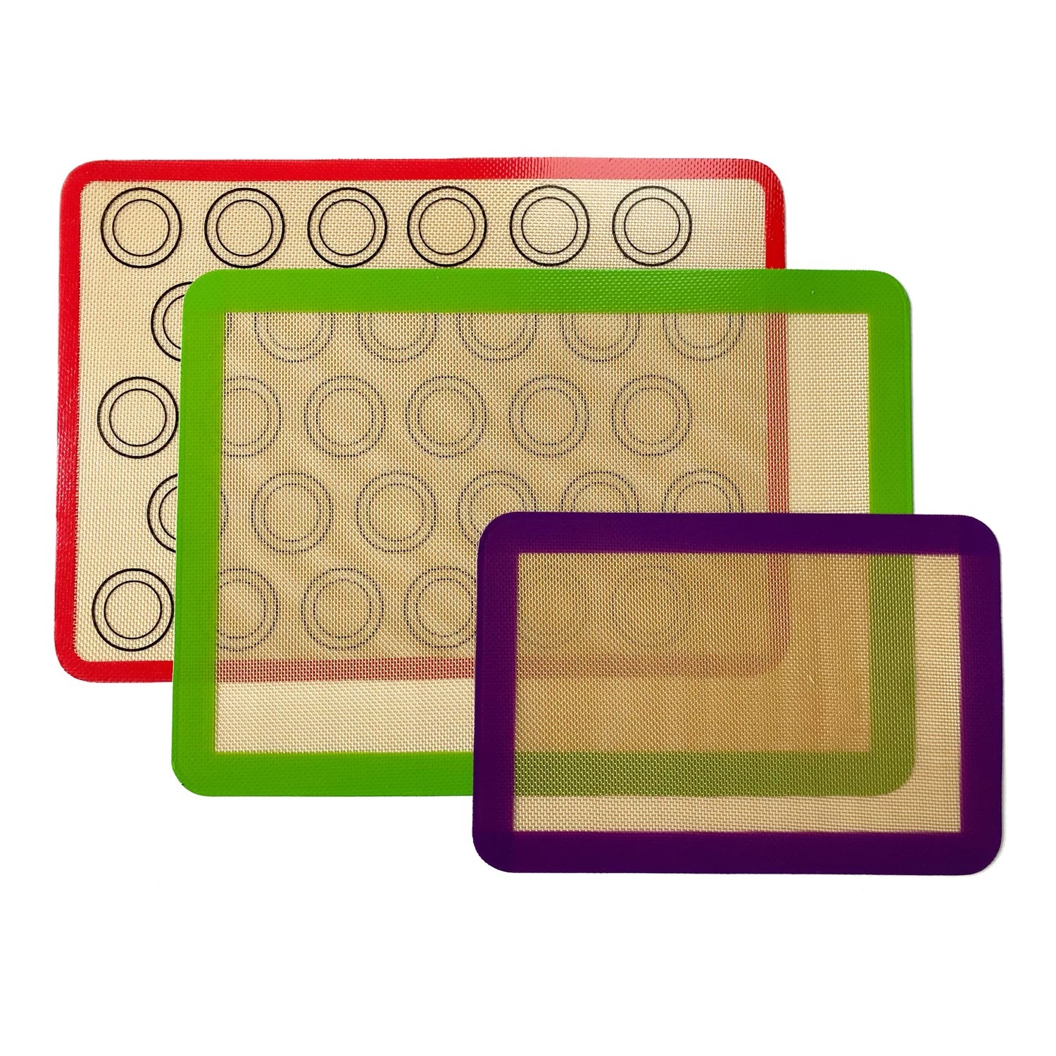 Silicone baking MATS, non-stick baking MATS, high-temperature resistant silicone fiberglass oven MATS, macaron baking MATS wholesale pic 4