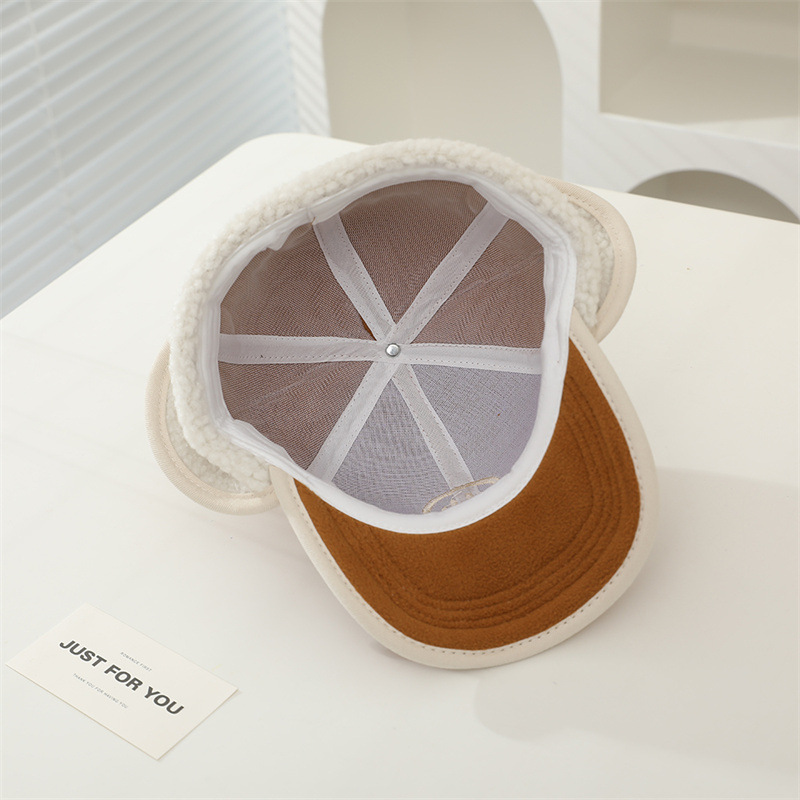 儿童帽冬男童毛呢加绒护耳雷锋帽宝宝鸭舌帽保暖棒球帽韩版学生潮详情15