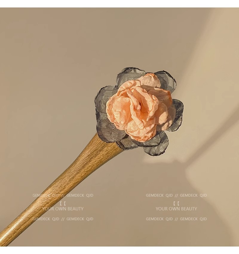 Dried flower hairpin, new Chinese-style high-end hairpin, wooden hairpin for women, ancient-style Hanfu headwear, Chinese-style walking hairpin pic 21