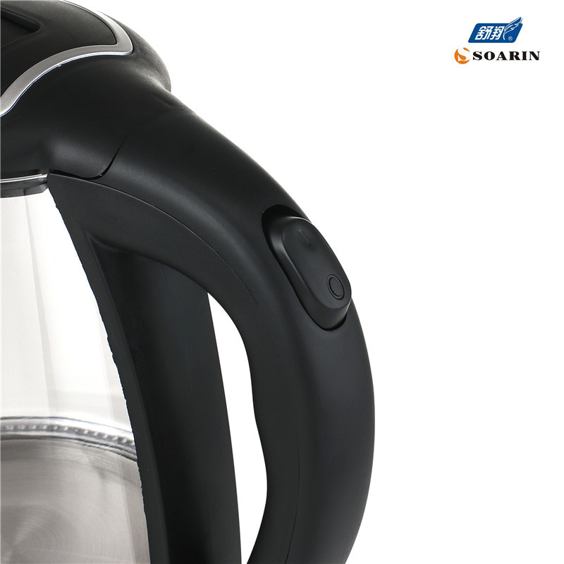 English export round plug SOARIN high-power glass electric kettle 980, 1.8L kettle pic 4