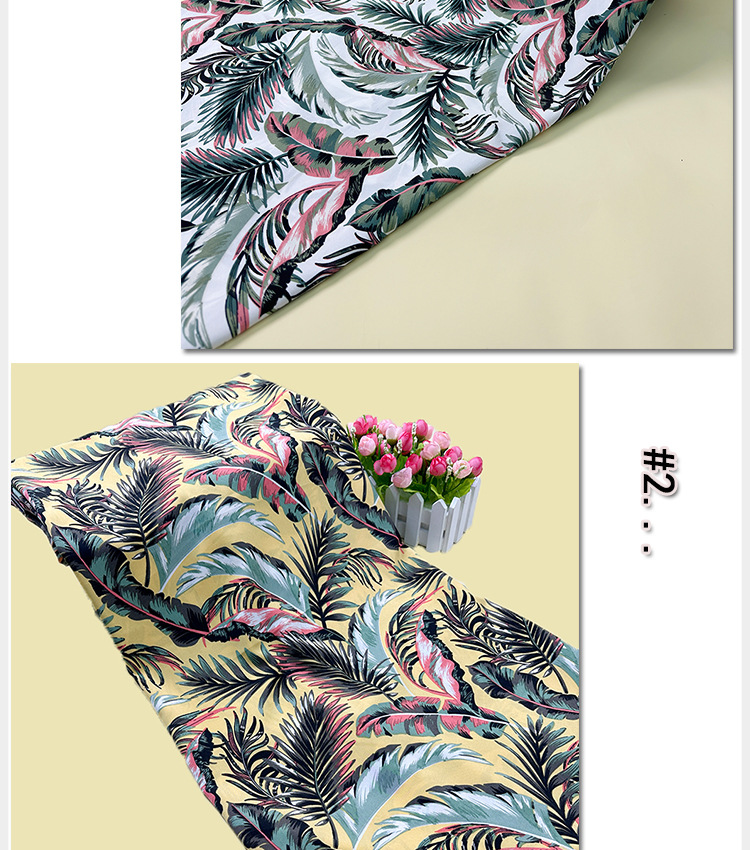 Direct sales from the manufacturer of polyester fabric beach pants, beach dresses, plain chiffon four-sided elastic fabric pic 10