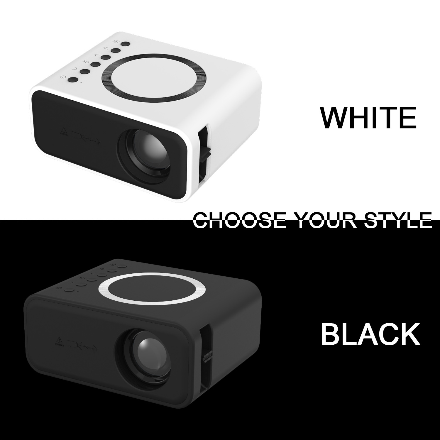 YT300 wireless + wired, YT500 mobile phone wifi dual-screen projector, home mini projector, mini home convenience pic 15