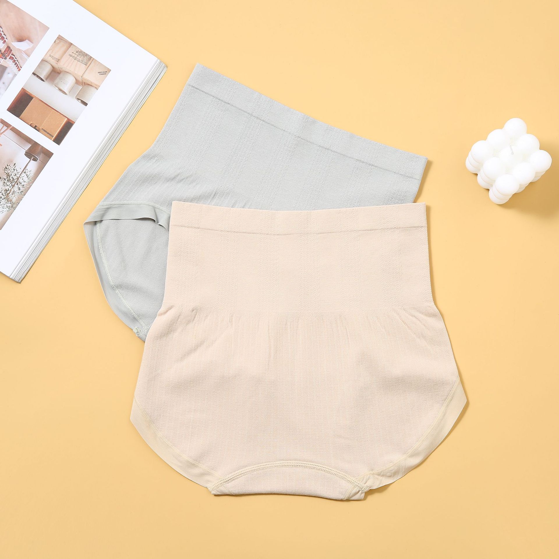 大码内裤高腰收腹女士安全裤无痕透气纯棉底裆无缝三角短裤详情6