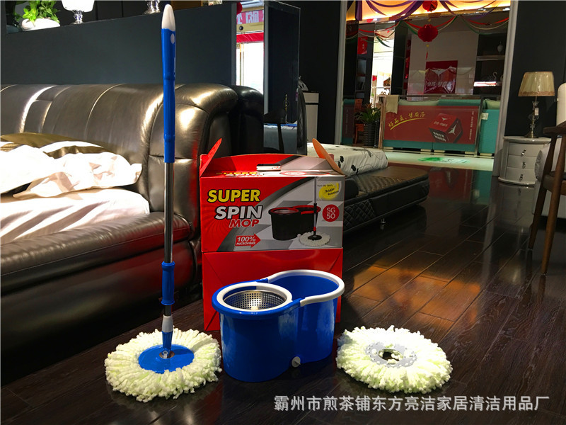 【 Factory Direct Sales 】 Wholesale of dual-drive Good God Drag Rotating mops and hand-pressed mop buckets pic 10