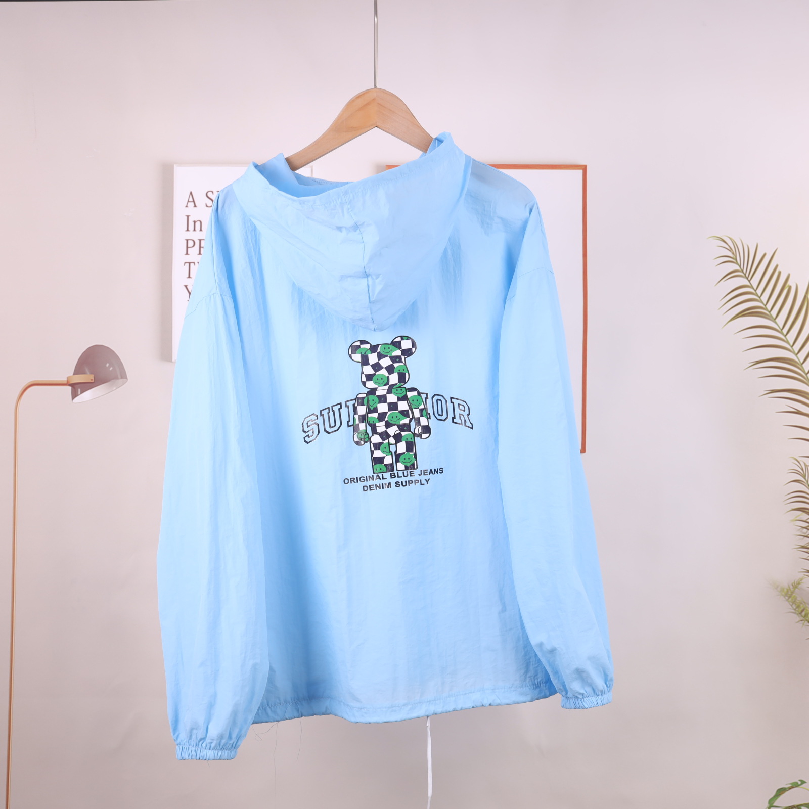 Cartoon bear sun-protective clothing for women, 2022 summer new style cute cat sun-protective clothing, Korean style stylish light jacket pic 8