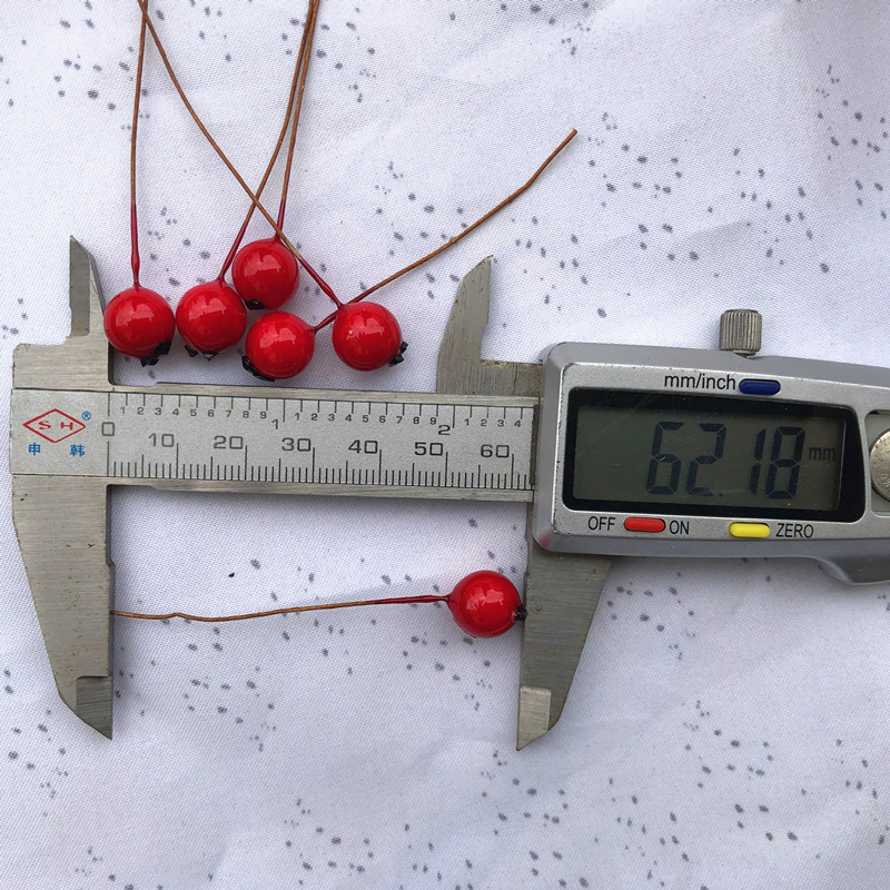 【10mm Red Cherry Fruit 】 Artificial foam flower arrangement pearl fruit, simulated pomegranate fruit, Christmas products manufacturer pic 2