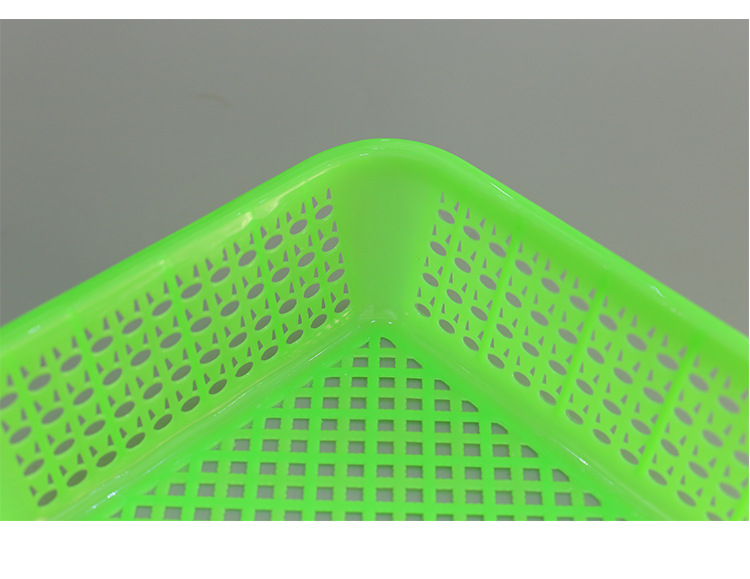 Rectangular plastic blue thickened storage basket for kindergarten toys, kitchen vegetable washing basket, small basket for supermarket classification and organization pic 16