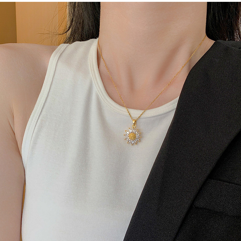 日韩简约流行ins风钛钢项链女小众精致网红锆石锁骨链高级感饰品详情26