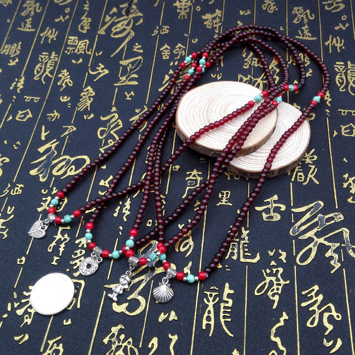 A1321 6mm三圈仿玛瑙手链 流行饰品货源  首饰 义乌2元 两元店详情3