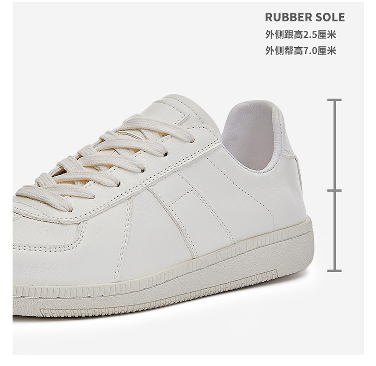 2024夏季新款小白鞋女百搭鞋子爆款女款厚底透气真皮休闲板鞋女鞋详情6