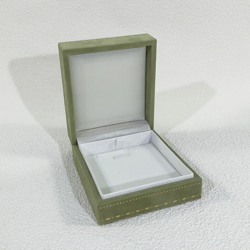 New high-end encrypted velvet printed ring box, pendant, necklace box, bracelet and chain, fashionable storage packaging box pic 18