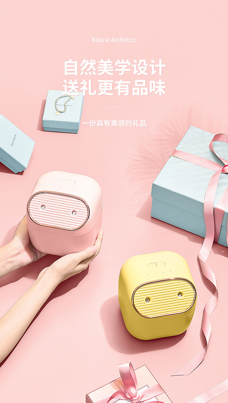 New mini USB dual-spray humidifier, a creative home desktop large-capacity, compact and portable humidifier pic 2