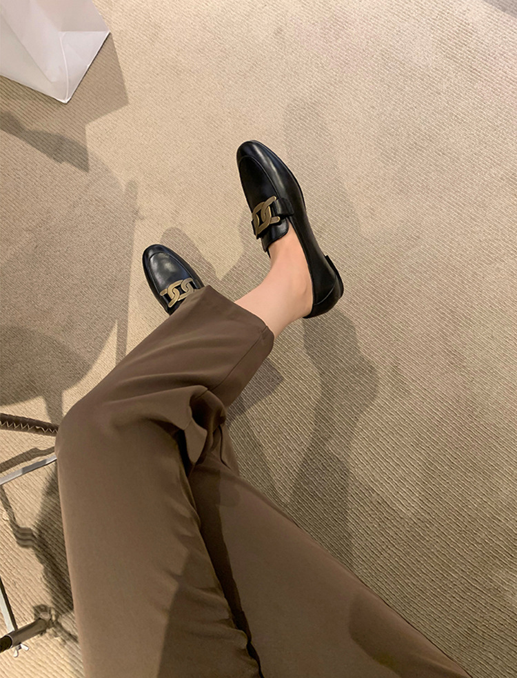 葡萄妈同款厚底乐福鞋女春秋鞋子复古小皮鞋英伦风女鞋夏季详情24