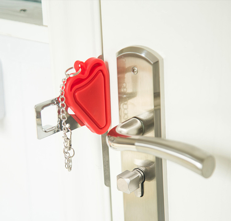 Home door locks, top door devices for going out, door blocking devices, anti-theft locks, temporary door stops pic 15