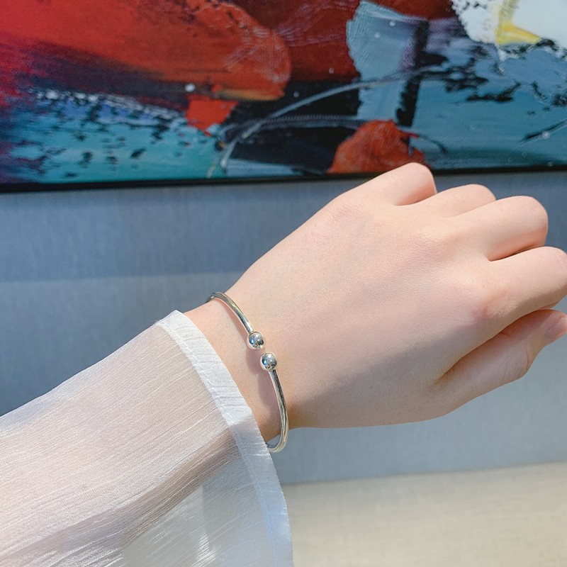 Circular meteor shower silver-plated bracelet, a simple and youthful silver jewelry bracelet with an ins design sense for women, as a gift for your girlfriend pic 39