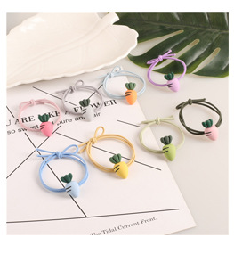 Simple and popular Instagram hair tie, bow double ball hair band, hair tie rubber band, Korean style fresh and clean hair tie 2-yuan store pic 8
