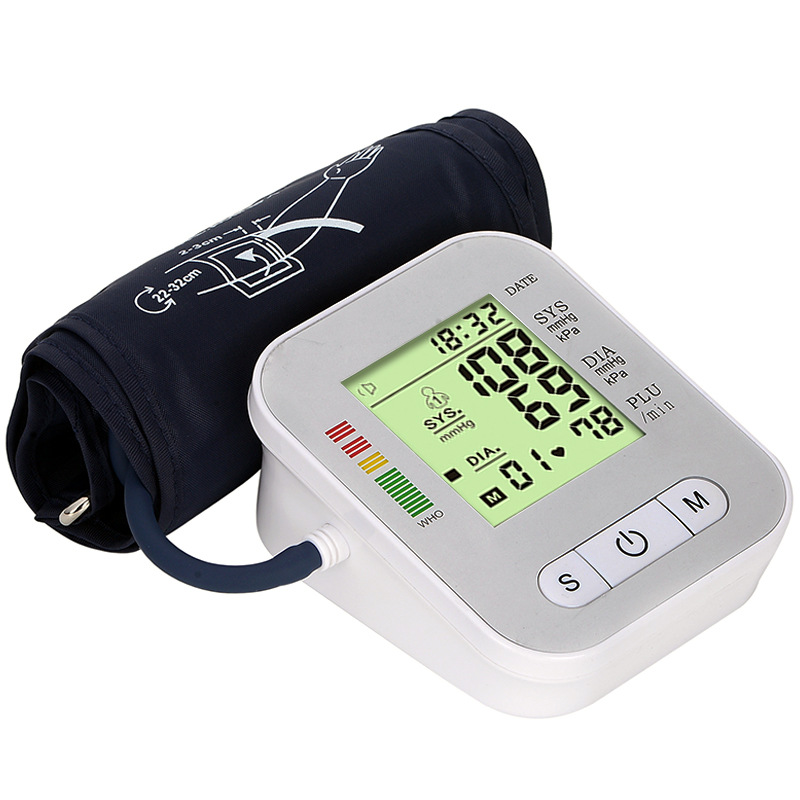 Arm-type blood pressure monitor, large-screen voice blood pressure measurement, intelligent blood pressure monitor, upper arm type for export pic 8
