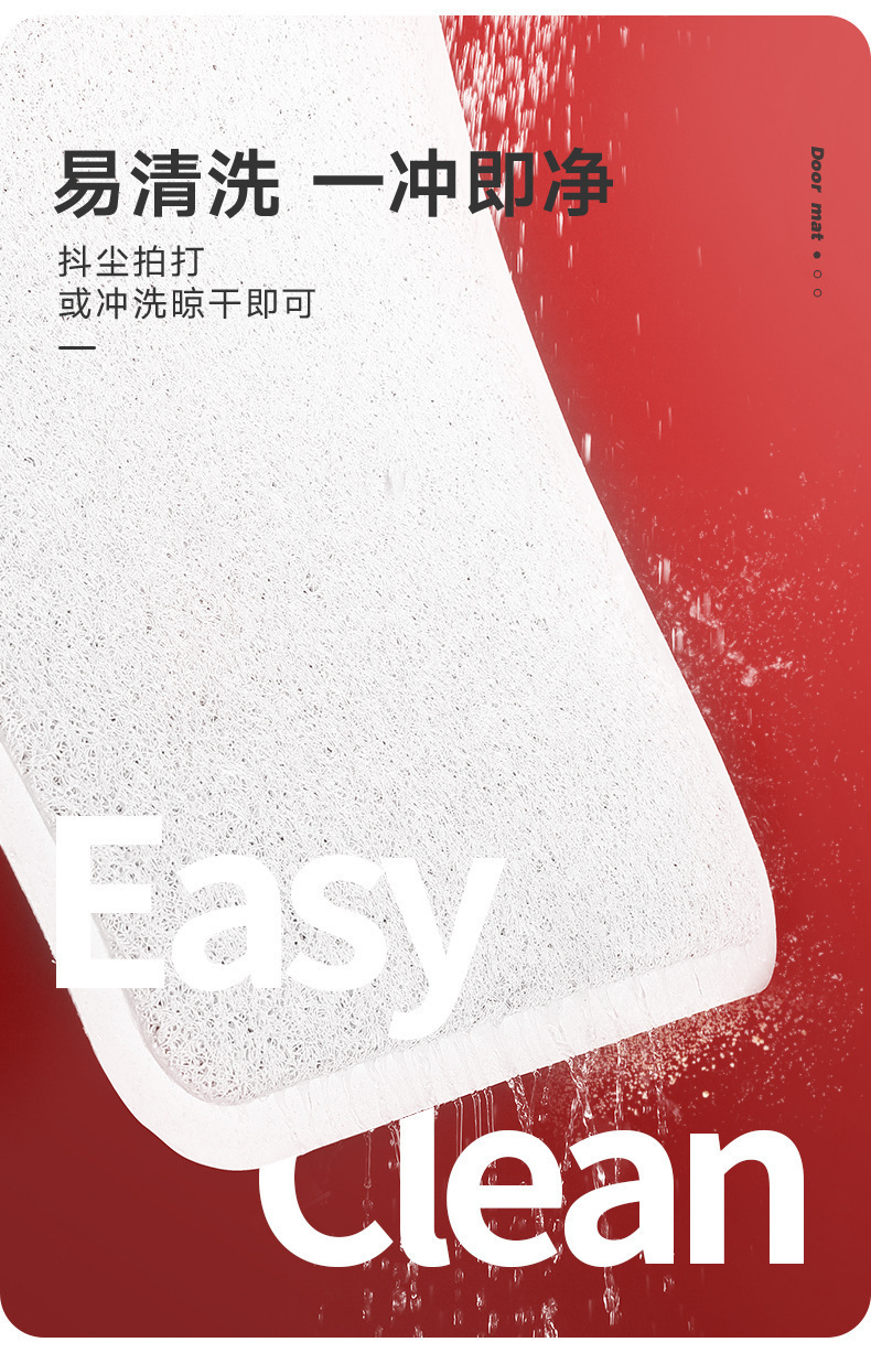 Estera de entrada China estera de piso estera de entrada doméstica estera de suelo alfombra resistente al desgaste antideslizante pvc red mat pic 5