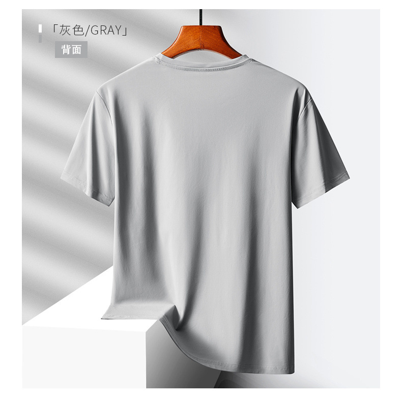 高品质户外冰感速干衣短袖t男款夏季圆领透气运动跑步健身大码T恤详情12