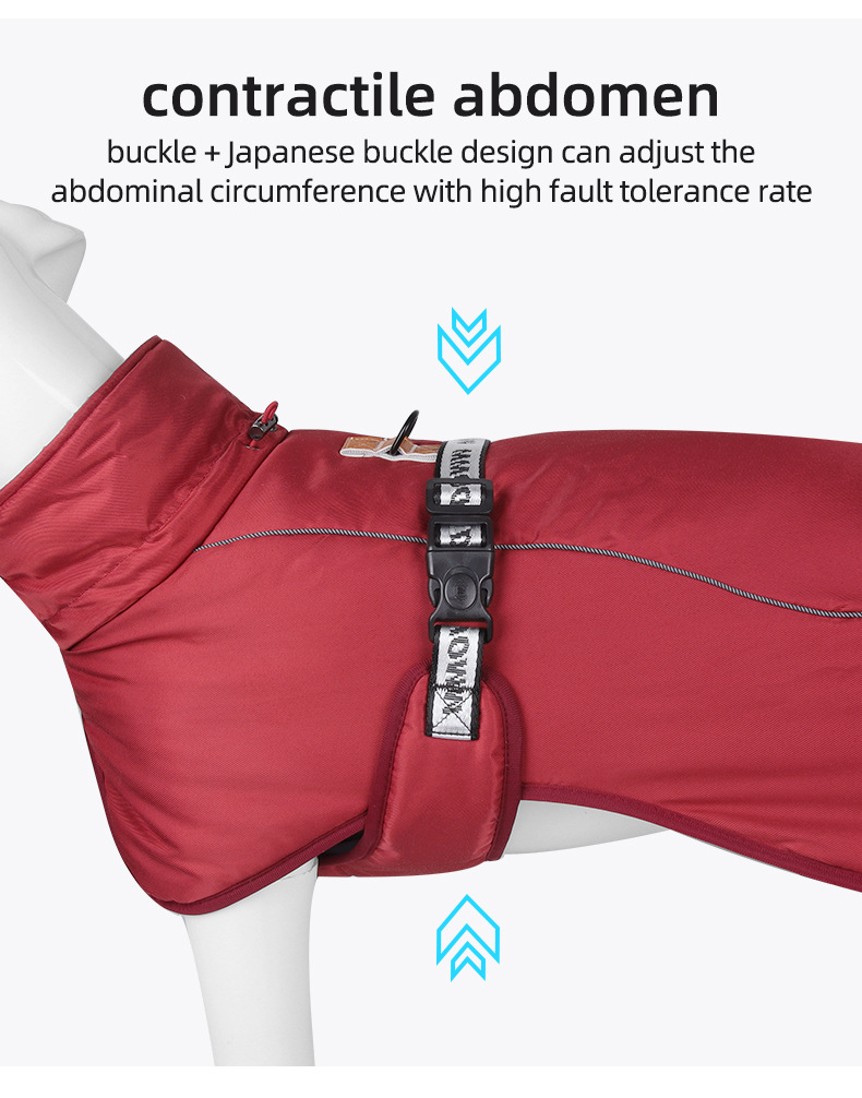 Ropa para mascotas fuera de viaje protección contra el frío y el viento abrigo de perro grueso calor y comodidad ropa de algodón para perros ropa para mascotas pic 8