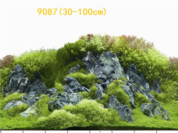 Wholesale production of 60cm high single-sided thin paintings, various ecological aquarium background paintings. Craft paintings. Aquarium equipment pic 91