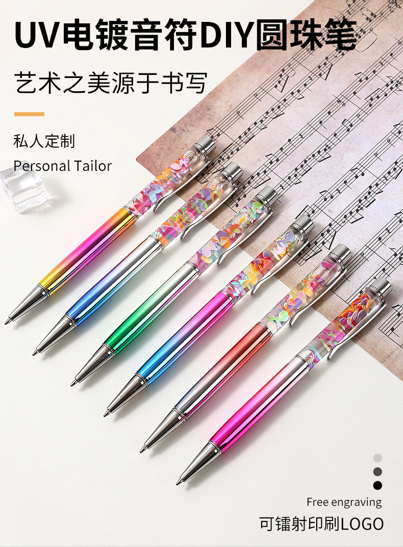 The manufacturer produces UV-plated note ink pens, rotating metal ballpoint pens, electroplated pen barrels and ink metal pens pic 1
