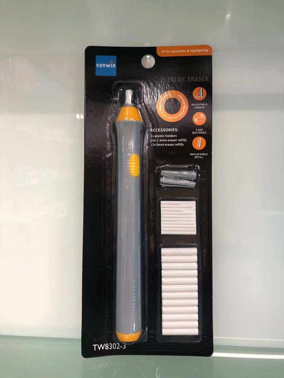 Dongnan Electric eraser, effortless, clean, automatically rotating drawing eraser, learning stationery eraser 8302 pic 2