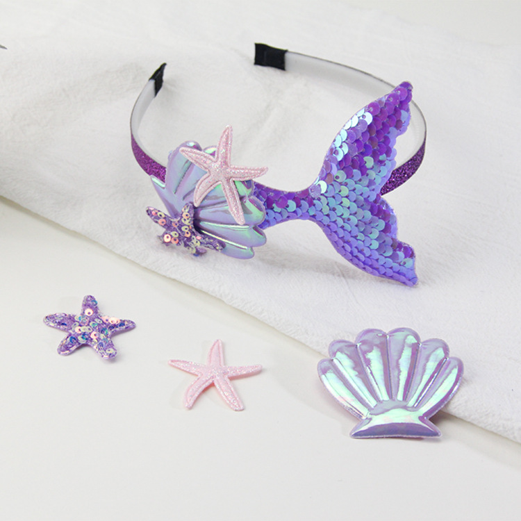 美人鱼主题蛋糕装饰配件生日主题鱼尾巴插牌材料烘焙用品插旗配件详情11