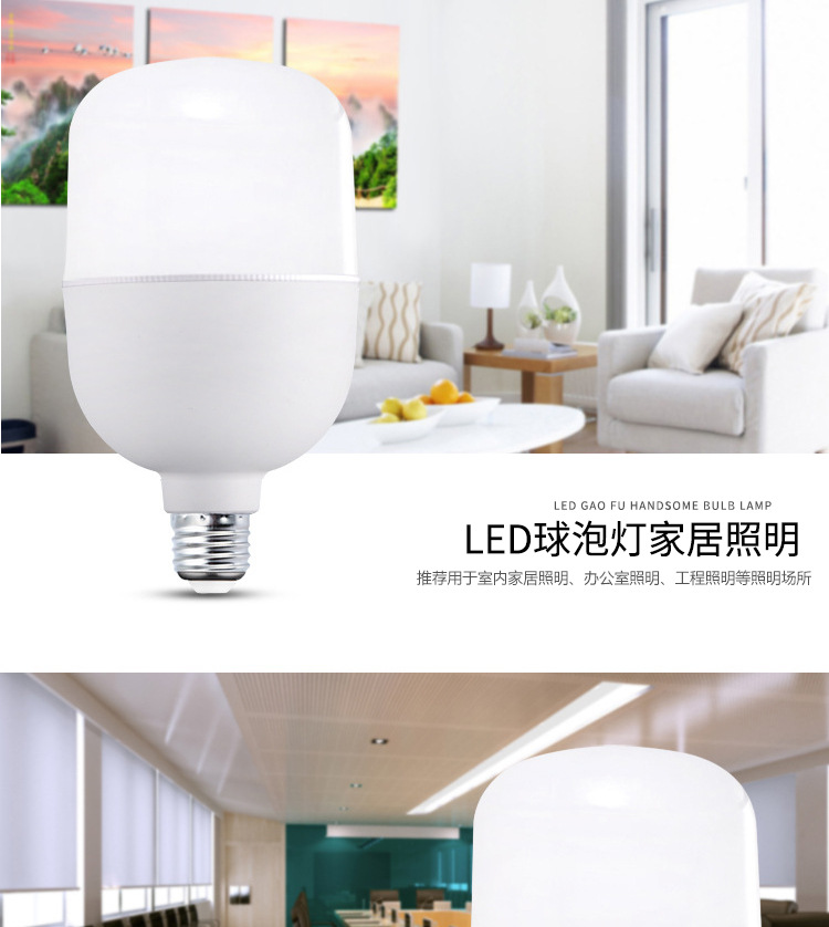 led灯泡 批发 塑包铝球泡 家用节能球泡灯 E27/B22高富帅球泡灯 pic 10