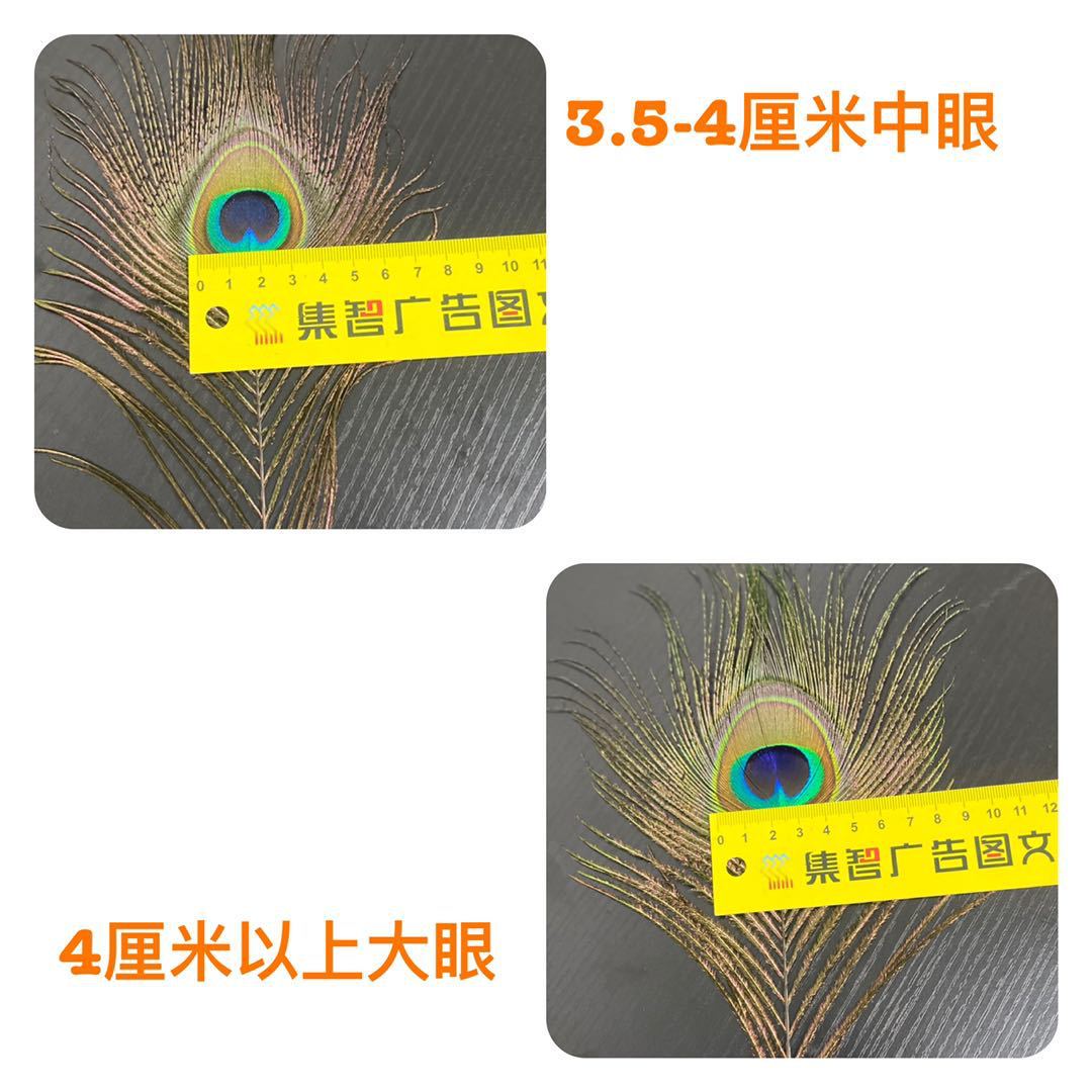 25-30cm peacock feather middle eye handicraft feather accessory Headband decoration DIY fan Peacock feather pic 18