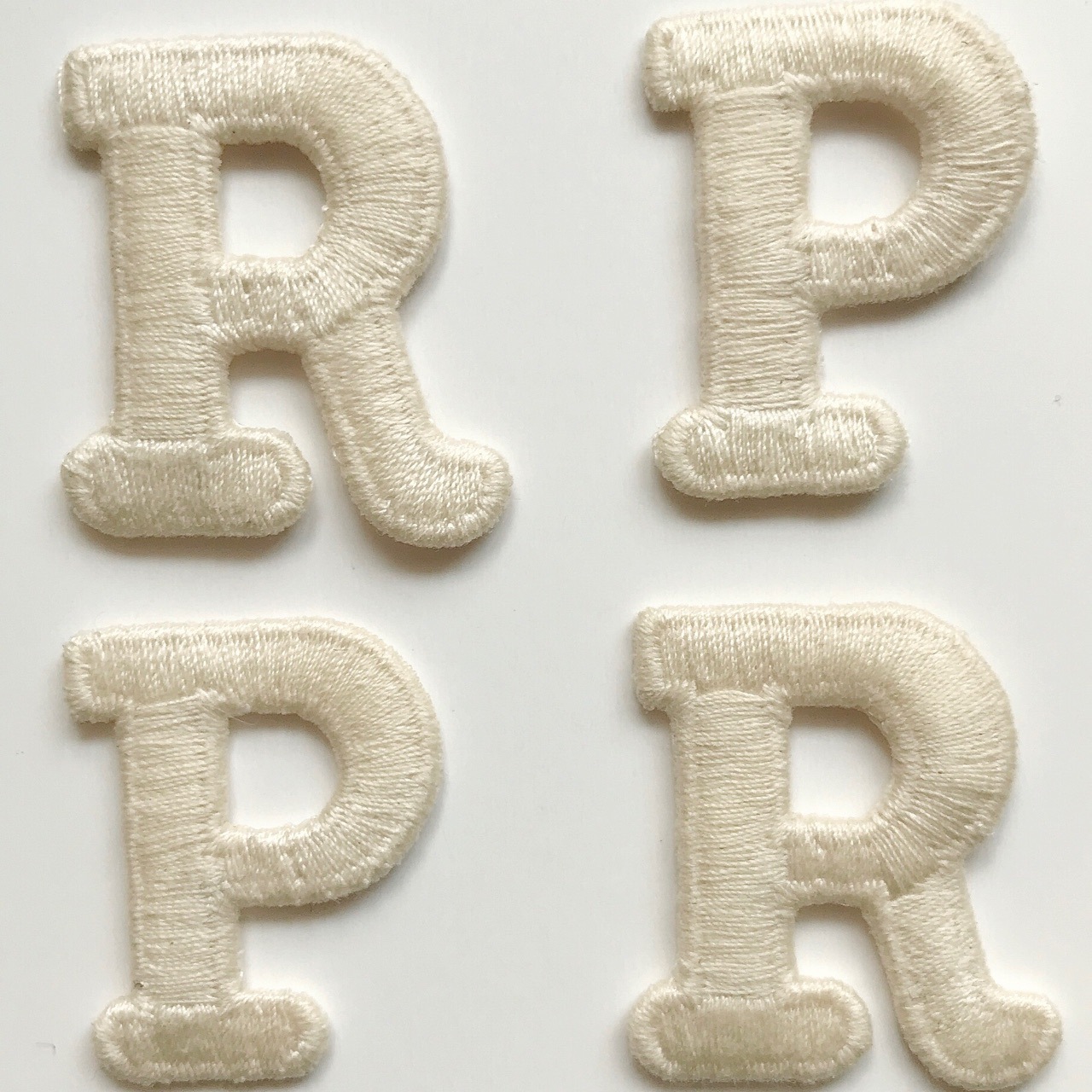 辅料刺绣花DIY布贴S水溶英文字母R刺绣帽子徽章P刺绣logo补丁贴C详情1