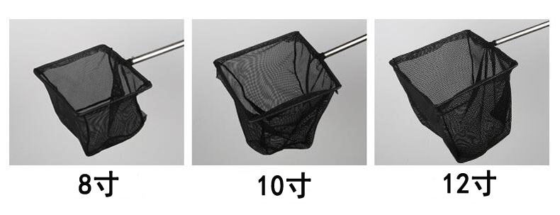 Fishing fish tank telescopic rod, large small fish net, fine fishing net, fishing net bag, stainless steel sheet net, hard handle pic 3