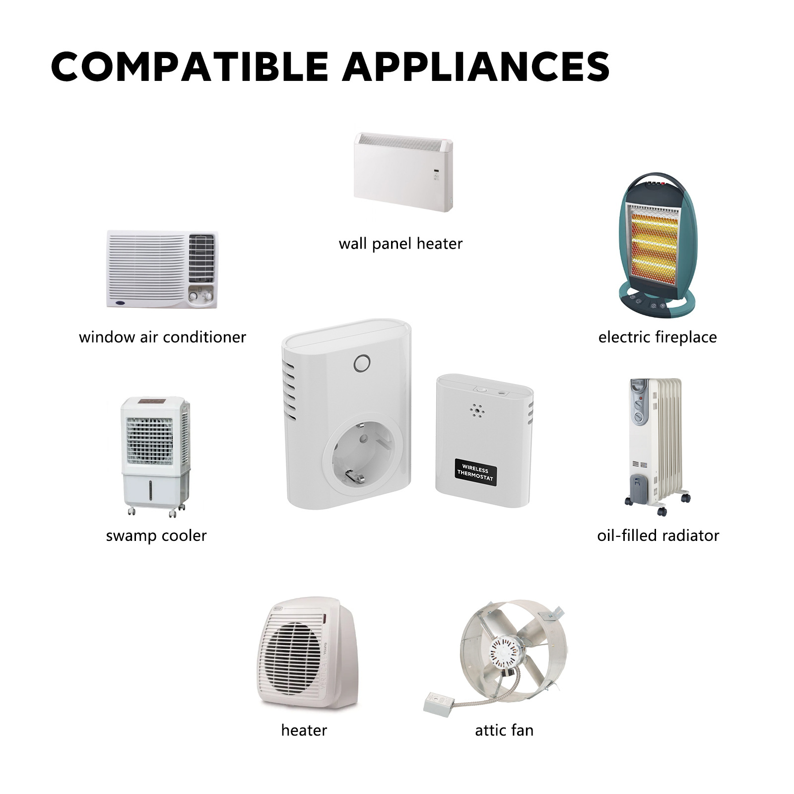 New WiFi smart constant temperature power meter socket temperature control electricity meter in one pic 2