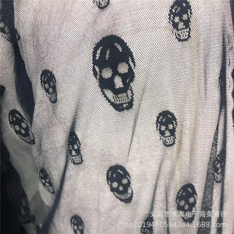 Factory direct sales of skull and Lace, Halloween fabric, background tablecloths, clothing accessories, DIY by hand pic 6
