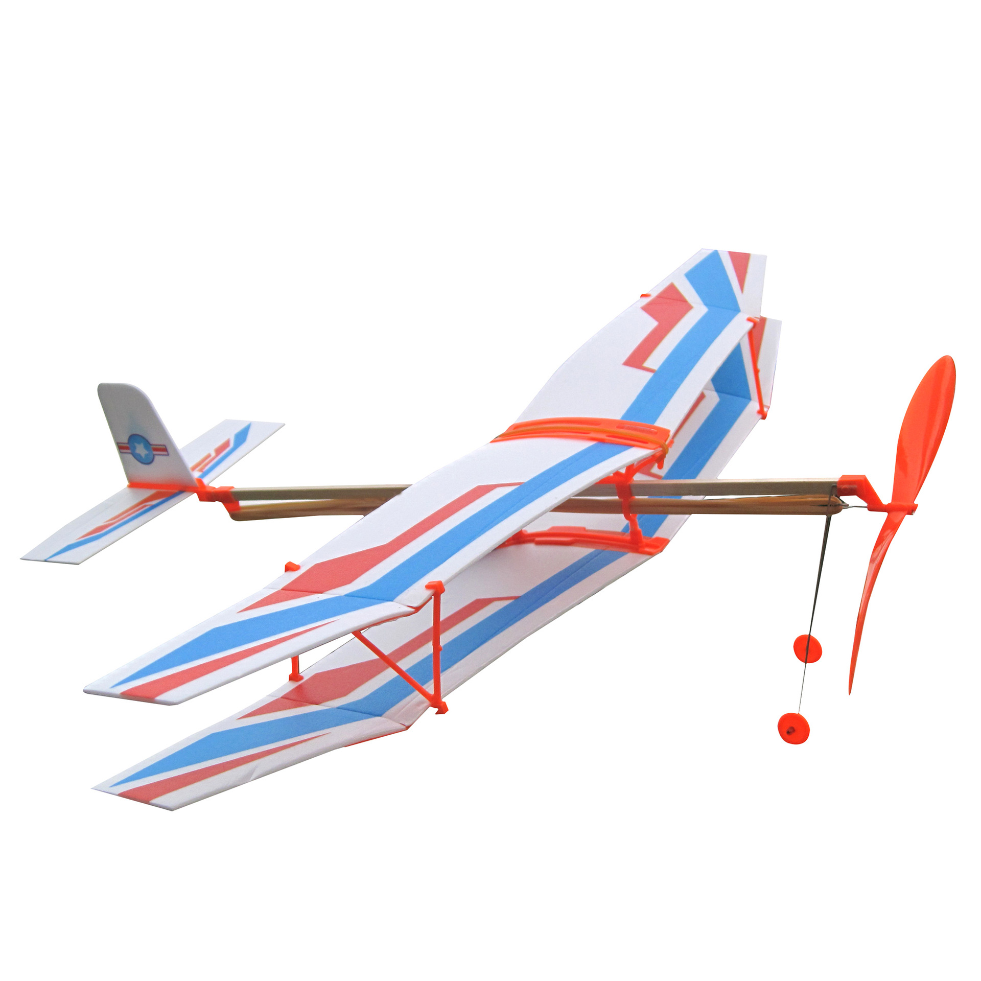 Rubber band power model aircraft, aircraft technology, handcrafted small model, puzzle science experiment, biplane glider pic 5