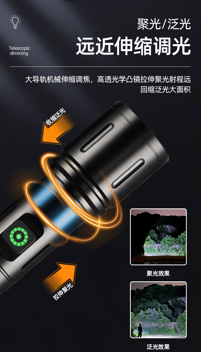 手电筒 白激光手电
