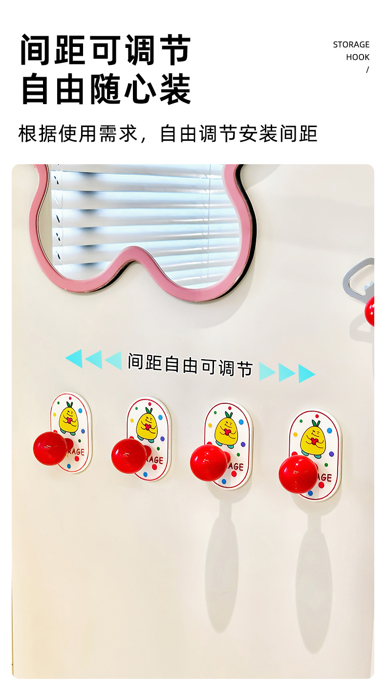 中古风挂钩免打孔门后挂衣钩壁挂多功能强承重粘钩无痕浴室挂钩详情11