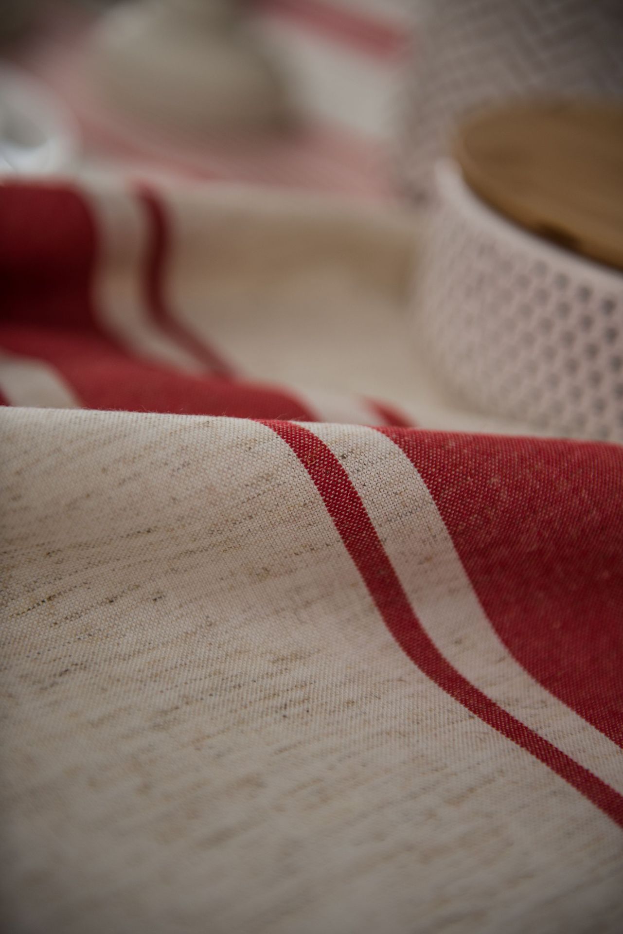 Imanqi color woven cotton and linen striped tablecloth, American tablecloth, coffee table cloth, fabric rectangular table mat pic 17