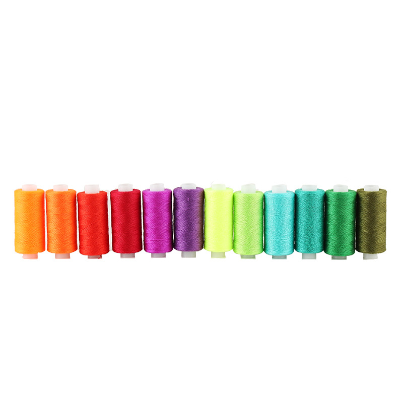 36-color 402 sewing thread with 36-color shuttle core set, can be added with hand sewing needle card shuttle core box, small thread, hand sewing thread pic 7