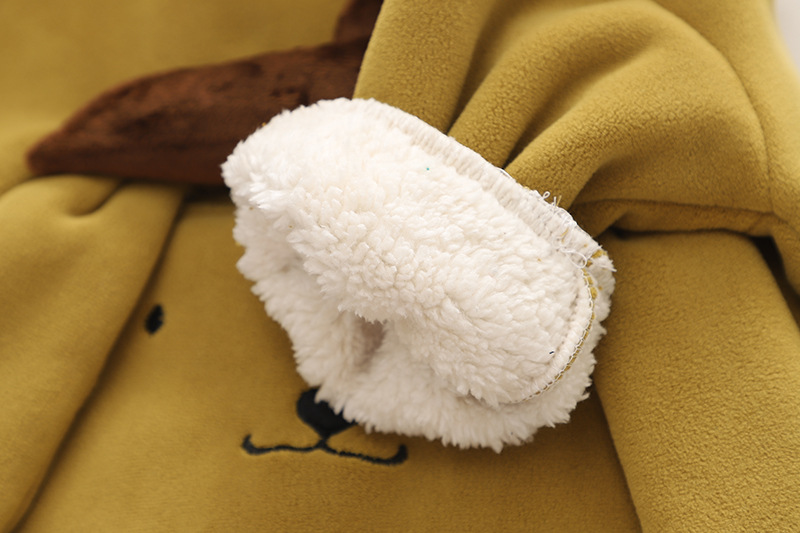 儿童冬款2023年新款运动套装可爱卡通儿童加绒复合卫衣休闲两件套详情9