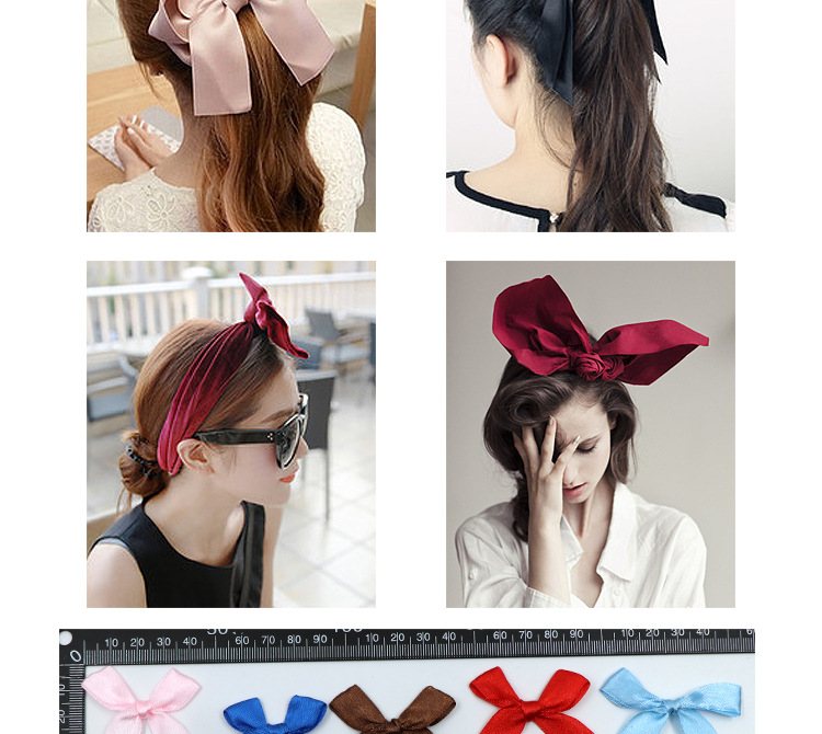 Professional hand-knitted ribbon bows, handcrafted bows, and butterfly flowers can be customized according to samples. Factory direct sales pic 9