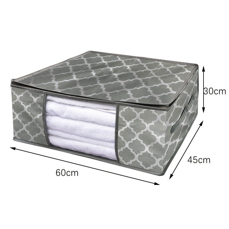 New non-woven fabric quilt storage bag, foldable and organizing bag, fabric dust-proof and moisture-proof cotton quilt bag, clothing storage bag pic 2
