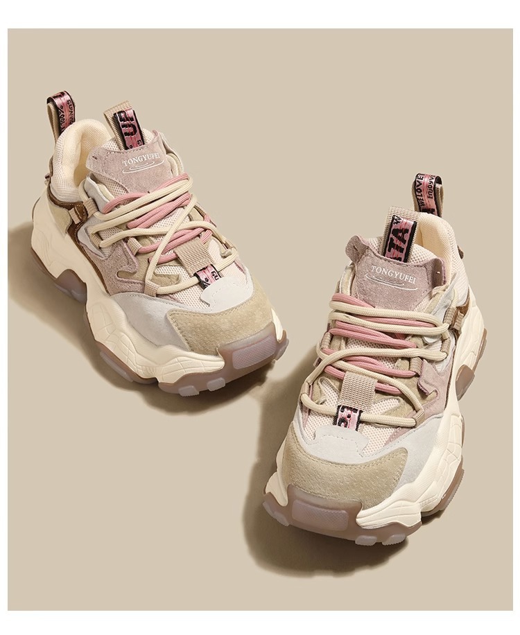 欧货真皮增高老爹鞋女小众2024秋冬新款百搭鞋子女休闲厚底运动鞋详情17