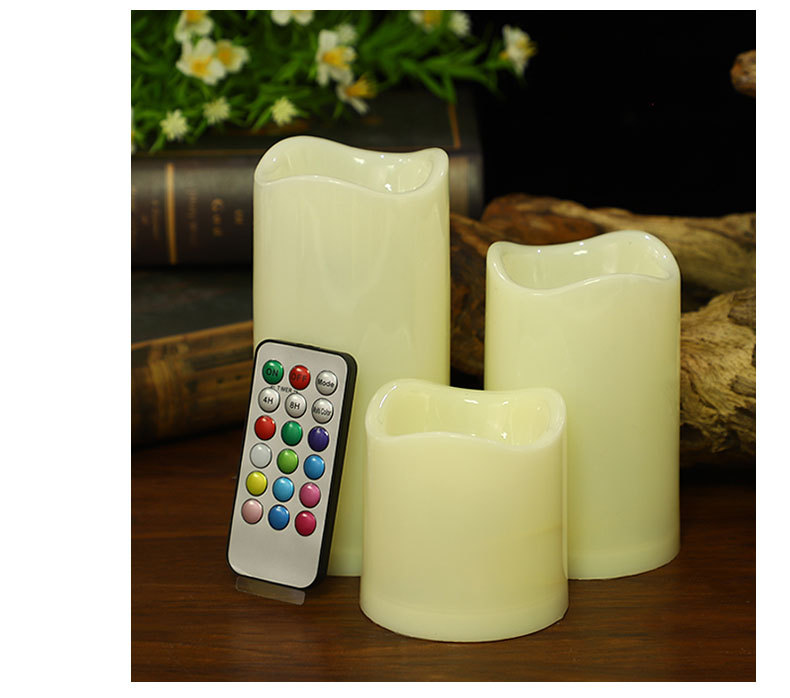 Factory direct sales of 18-key led remote control electronic candles, creative wedding road guide color-changing candle lamp sets for wholesale pic 10