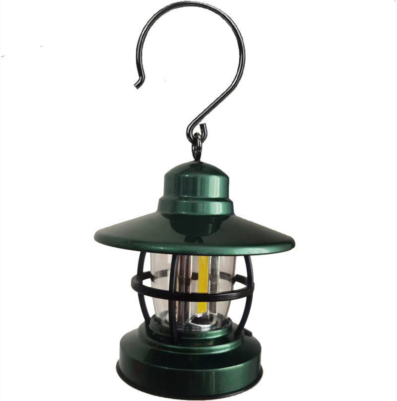 COB retro horse lantern, campsite tent light, camping light, battery-powered yellow light, ambient light, bar decorative light, hanging light pic 3